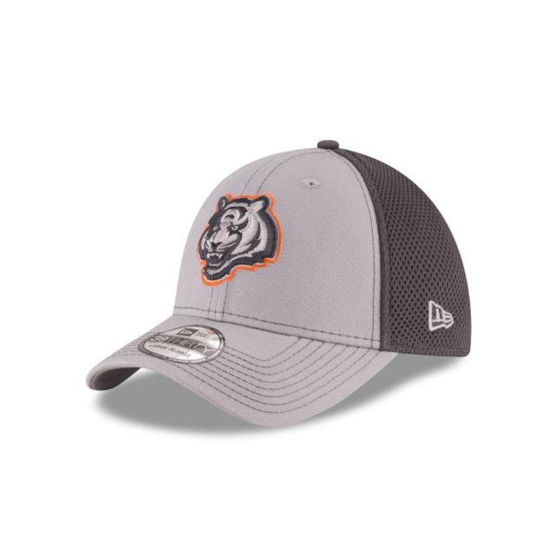 NFL Cincinnati Bengals Grayed Out 39Thirty Stretch Fit (LRS6726) - Grey New Era Caps